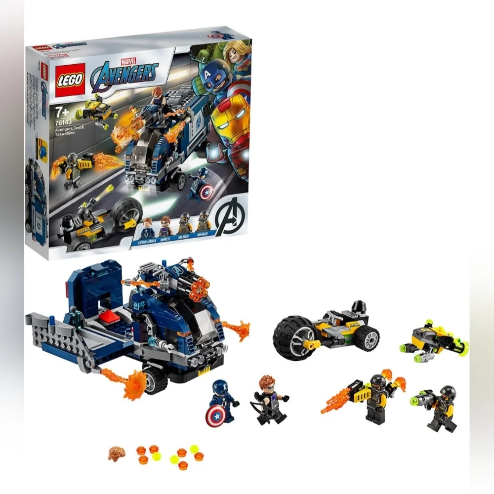 LEGO 76143 Marvel Avengers Truck Take-Down  Captain America and Hawkeye